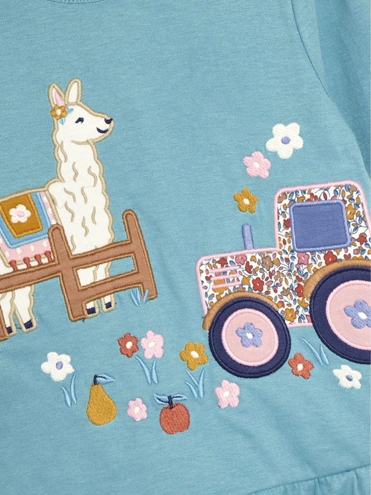 JoJo Maman Bébé Homestead Scene Applique Tunic - Imagen 3 de 3
