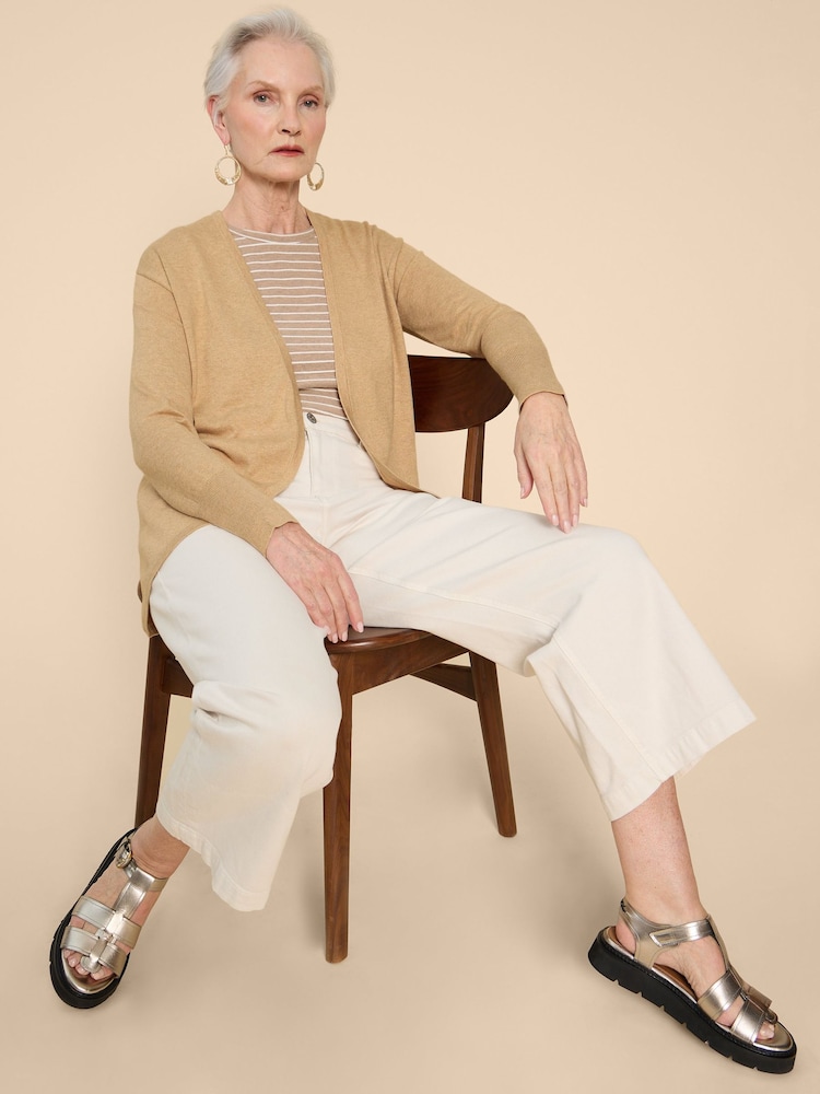 White Stuff Leah Longline pletena jopa - Slika 1 iz 6
