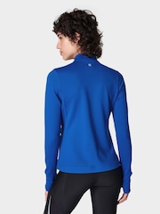 Sweaty Betty Lightning Blue Therma Boost Running Half Zip Sweat Top - Image 2 of 8