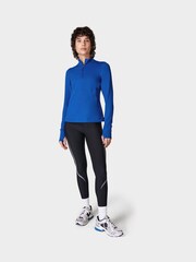 Sweaty Betty Lightning Blue Therma Boost Running Half Zip Sweat Top - Image 4 of 8