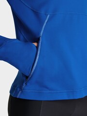 Sweaty Betty Lightning Blue Therma Boost Running Half Zip Sweat Top - Image 7 of 8