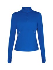 Sweaty Betty Lightning Blue Therma Boost Running Half Zip Sweat Top - Image 8 of 8