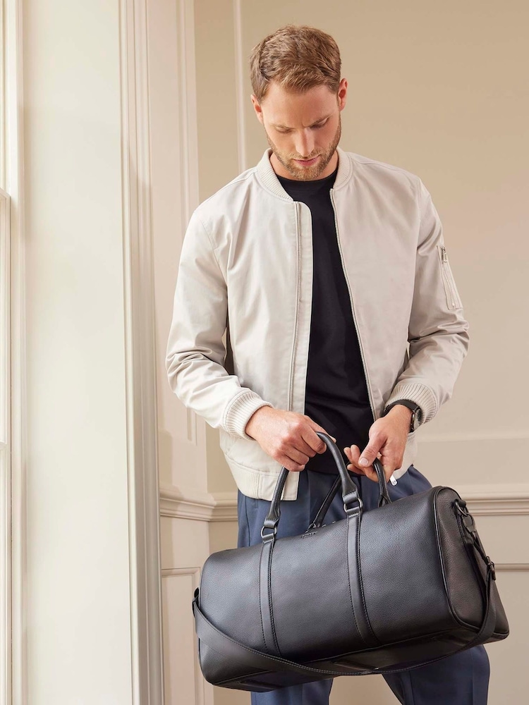 OSPREY LONDON The Onyx Leather Black Gym Bag - Image 1 of 8