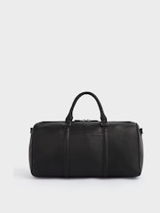 OSPREY LONDON The Onyx Leather Black Gym Bag - Image 6 of 8
