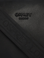 OSPREY LONDON The Onyx Leather Black Gym Bag - Image 8 of 8