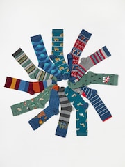 FatFace Multicolour Mens 12 Days of Socks - Image 2 of 2