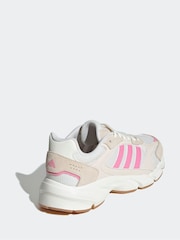 adidas White/Pink Crazy Chaos Trainers - Image 3 of 8