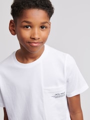 Jack Wills Boys Panel Pocket 100% Cotton T-Shirt - Изображение 5 из 8