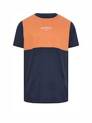 BadRhino Big & Tall Blue & Orange 100% Cotton Originals Short Sleeve T-Shirt - Image 2 of 3