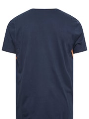 BadRhino Big & Tall Blue & Orange 100% Cotton Originals Short Sleeve T-Shirt - Image 3 of 3