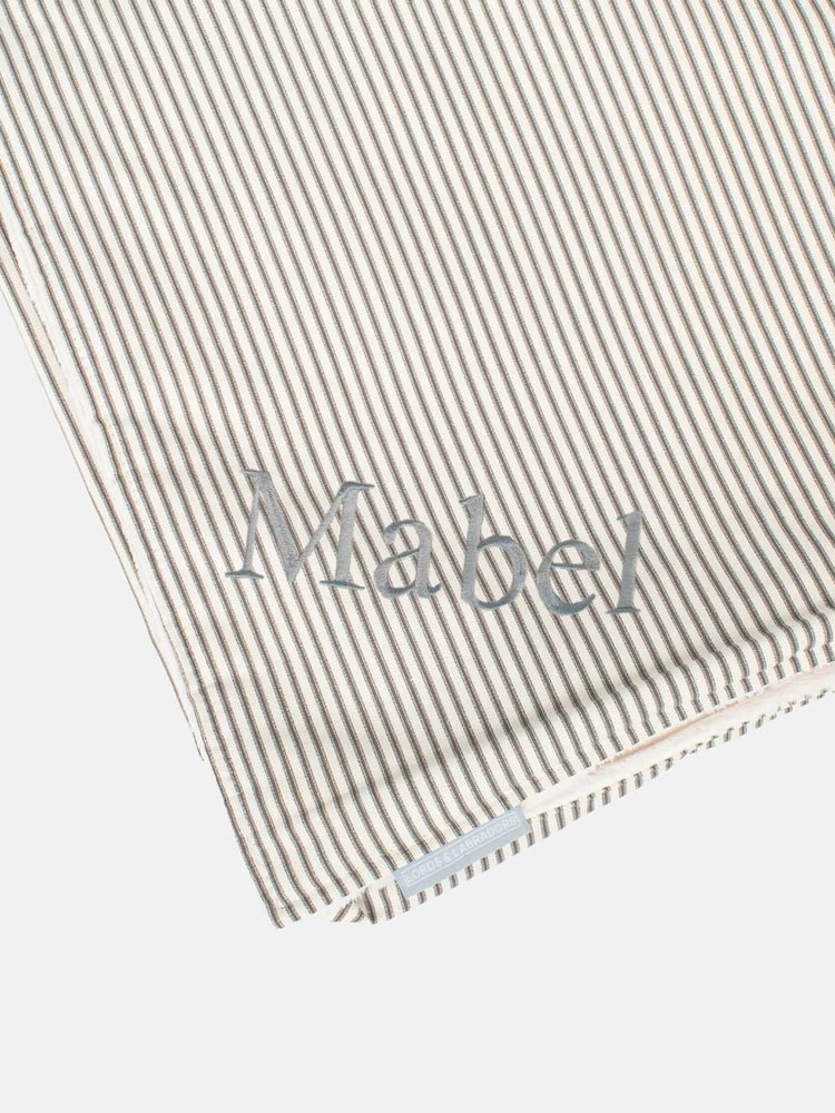 Lords and Labradors Regency Stripe Striped Pet Blanket - Image 3 of 3