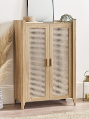 Julian Bowen Brown Sydney Shoe Cupboard - Image 1 of 6