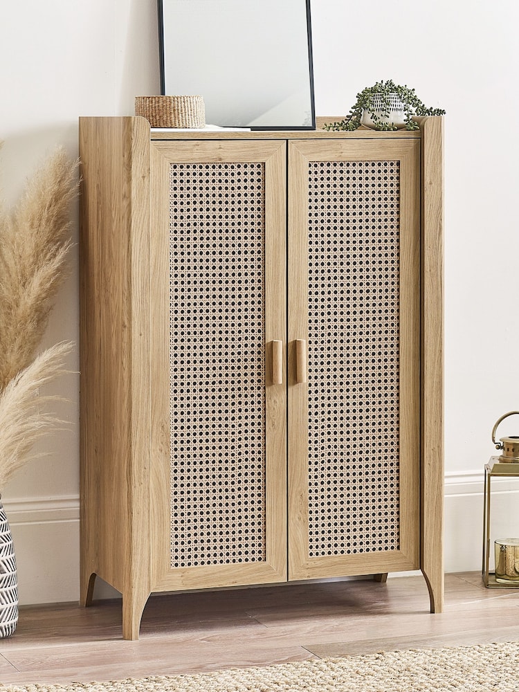 Julian Bowen Brown Sydney Shoe Cupboard - Image 1 of 6