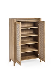 Julian Bowen Brown Sydney Shoe Cupboard - Image 5 of 6