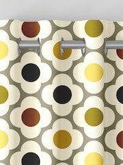 Orla Kiely Yellow Multi Spot Flower Made to Measure Curtains - Image 5 of 6