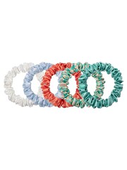 Slip Midi 100% Pure Silk Scrunchies 5 Pack - Image 2 of 5