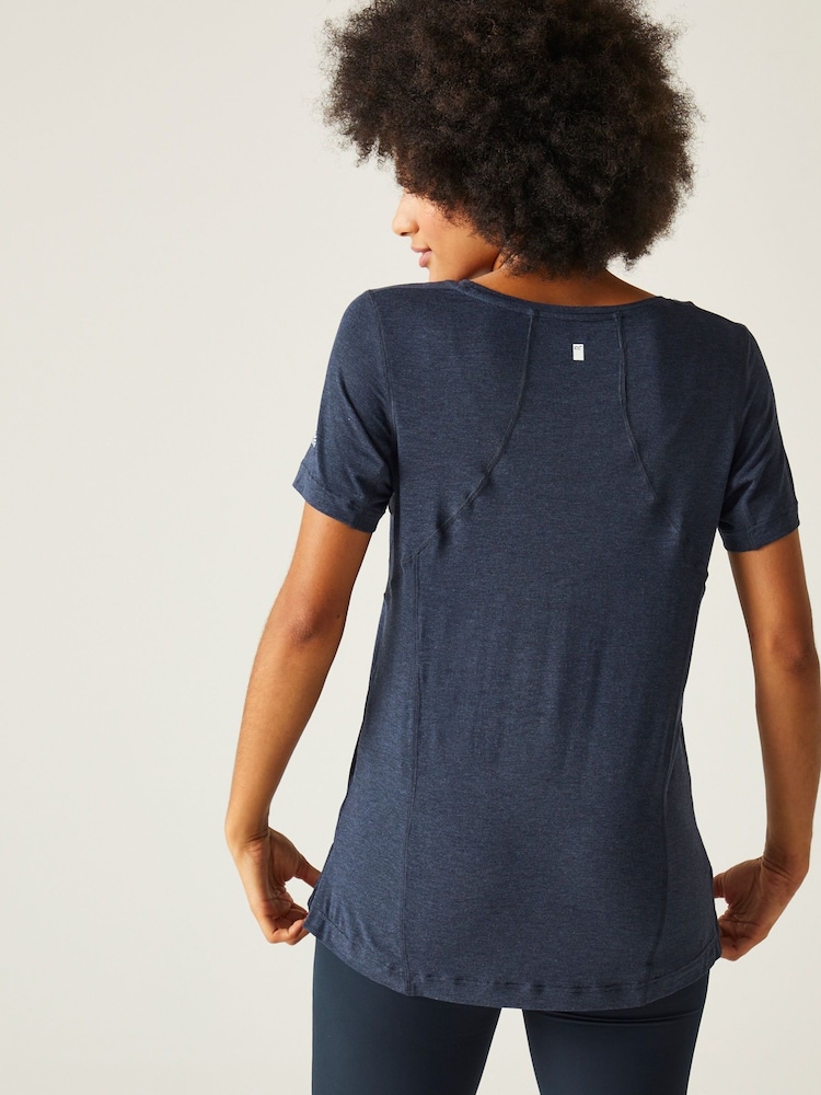 Regatta Blue Ballyton Short Sleeve Sports T-Shirt - Image 2 of 7