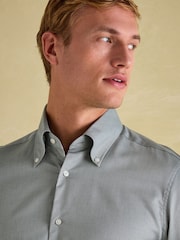 Joules Oxford Twill Shirt Green Regular Fit Single Cuff - Image 5 of 9