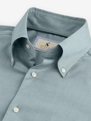 Joules Oxford Twill Shirt Green Regular Fit Single Cuff - Image 9 of 9