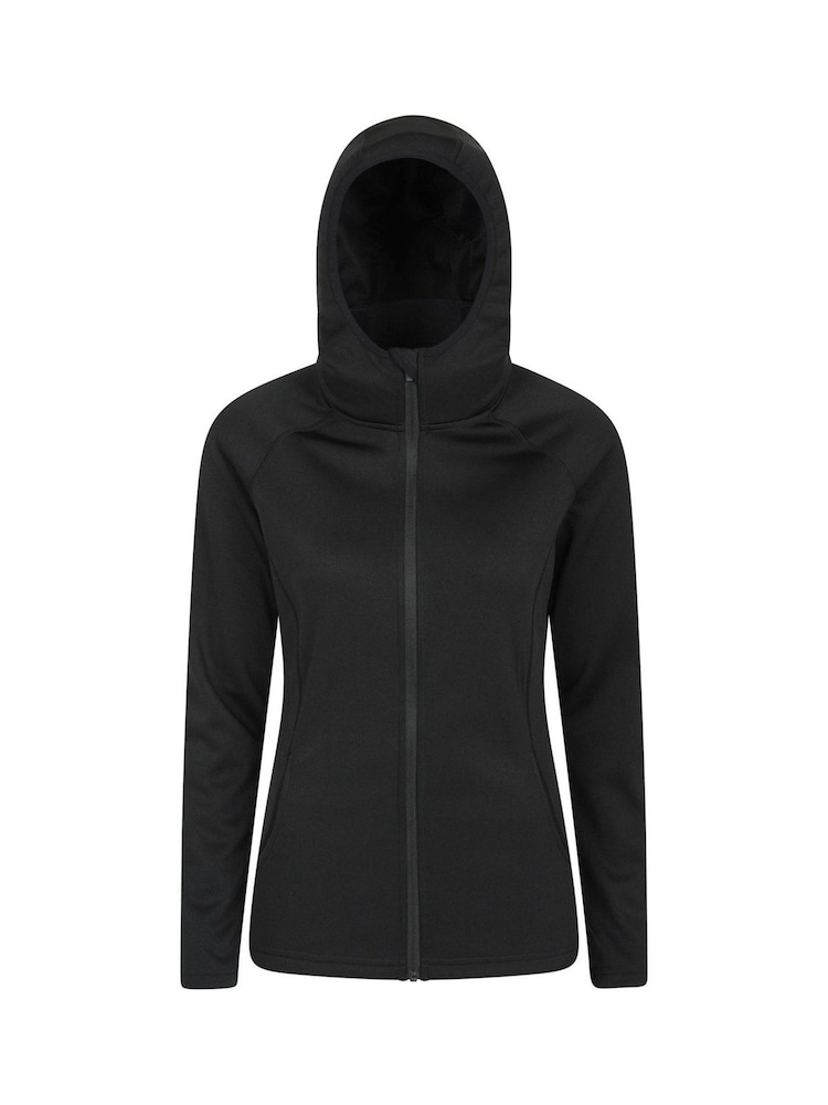 Mountain Warehouse Black IsoCool Dynamic Chakra Womens Hoodie - Image 1 of 4