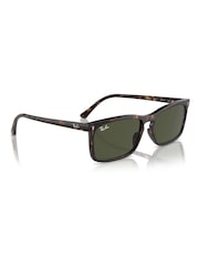 Ray-Ban Rb4435 Rectangle Brown Sunglasses - Image 3 of 8