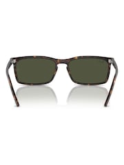 Ray-Ban Rb4435 Rectangle Brown Sunglasses - Image 6 of 8