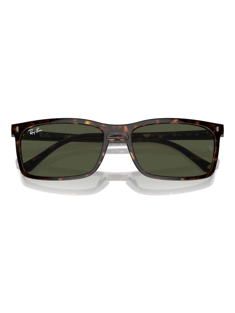 Ray Ban Brown RB4435 Rectangle Sunglasses - Image 9 of 9
