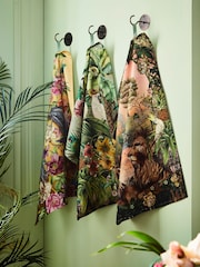 Joe Browns Green Victorian Garden Room Tea Towels 3 Pack - Image 1 of 6