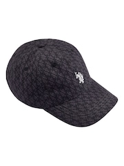 U.S. Polo Assn. Black Monogram Mens Casual Cap - Image 1 of 2