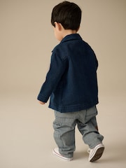 Navy/Ochre Shacket T-Shirt and Jeans Set (3mths-7yrs) - Image 3 of 9