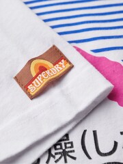 Superdry White Great Outdoors 100% Cotton Graphic T-Shirt - Image 5 of 6