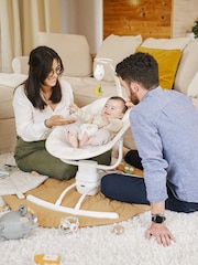 Badabulle Cream Lateral Motorised Baby Swing With Remote - Image 4 of 6