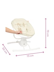 Badabulle Cream Lateral Motorised Baby Swing With Remote - Image 6 of 6