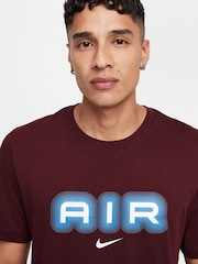 Nike Burgundy Crush Air Printed Graphic T-Shirt - Image 4 of 4