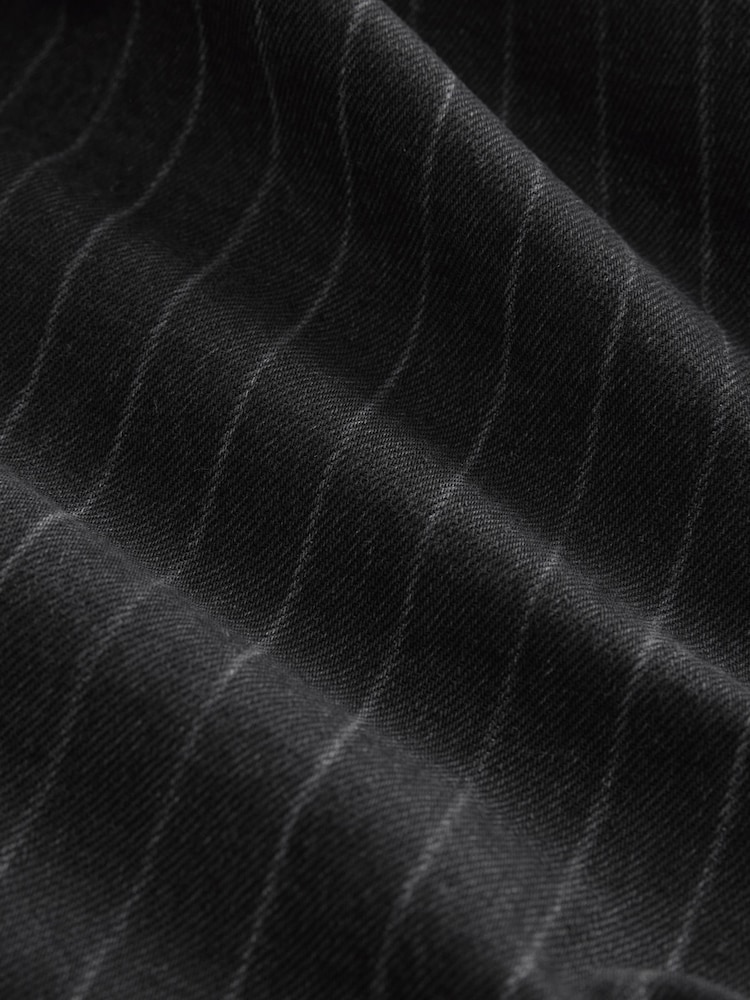 Black Stripe 100% Cotton Wide Leg Jeans - Image 7 of 7