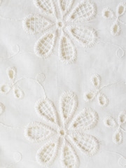 Ro&Zo Cream Broderie Maxi 100% Cotton Skirt - Image 7 of 7