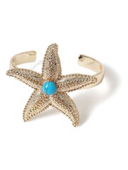 Aela Gold Tone Starfish Bangle - Image 1 of 2