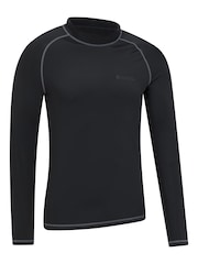 Mountain Warehouse Black Mens Long Sleeve Rash Vest - Image 2 of 5