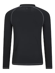 Mountain Warehouse Black Mens Long Sleeve Rash Vest - Image 3 of 5