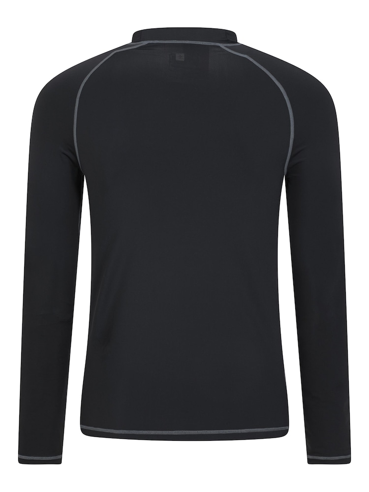 Mountain Warehouse Black Mens Long Sleeve Rash Vest - Image 3 of 5