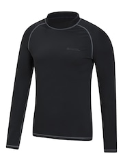 Mountain Warehouse Black Mens Long Sleeve Rash Vest - Image 4 of 5