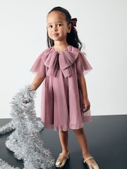 Pink Sparkle Mesh Dress (3mths-7yrs) - Image 2 of 9