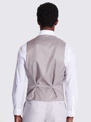 MOSS Grey Slim Fit Houndstooth Waistcoat - Image 2 of 3