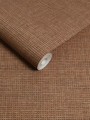 Graham & Brown Clay Rustic Weft Clay A4 Sample - Image 4 of 4