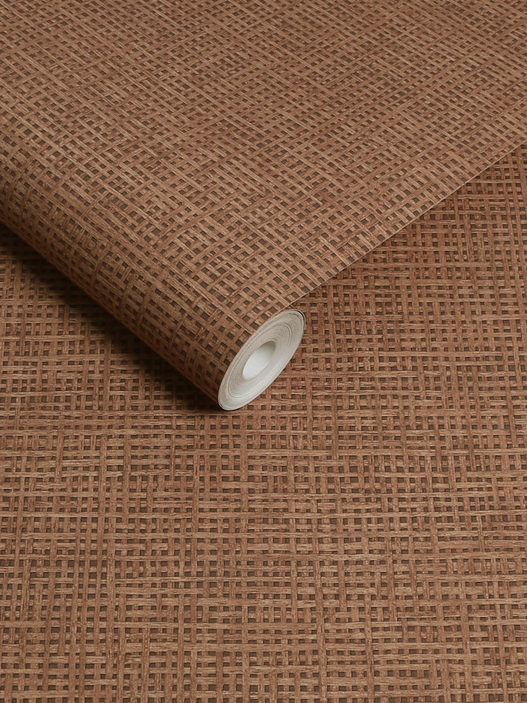 Graham & Brown Clay Rustic Weft Clay A4 Sample - Image 4 of 4 Graham & Brown Clay Rustic Weft Clay A4 Sample - Image 4 of 4