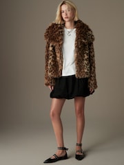 Animal Short Faux Fur Jacket - Image 2 of 8