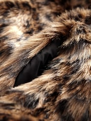 Animal Short Faux Fur Jacket - Image 7 of 8