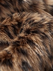 Animal Short Faux Fur Jacket - Image 8 of 8