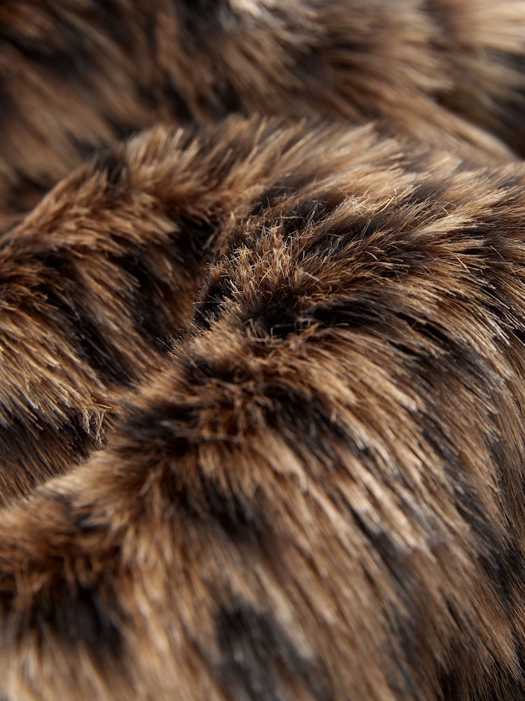 Animal Short Faux Fur Jacket - Image 8 of 8