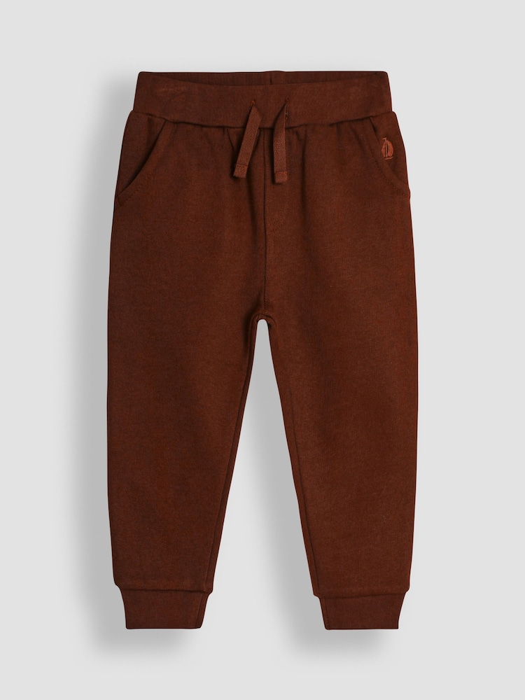 JoJo Maman Bébé Natural Print Sweatshirt & Joggers Set - Image 4 of 6